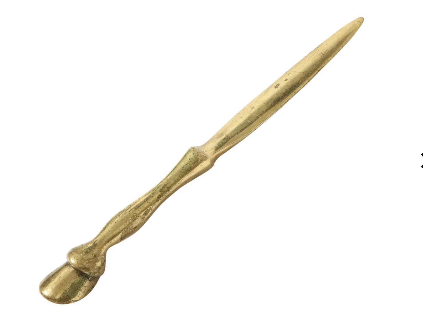 Vintage Brass Hoof Letter Opener